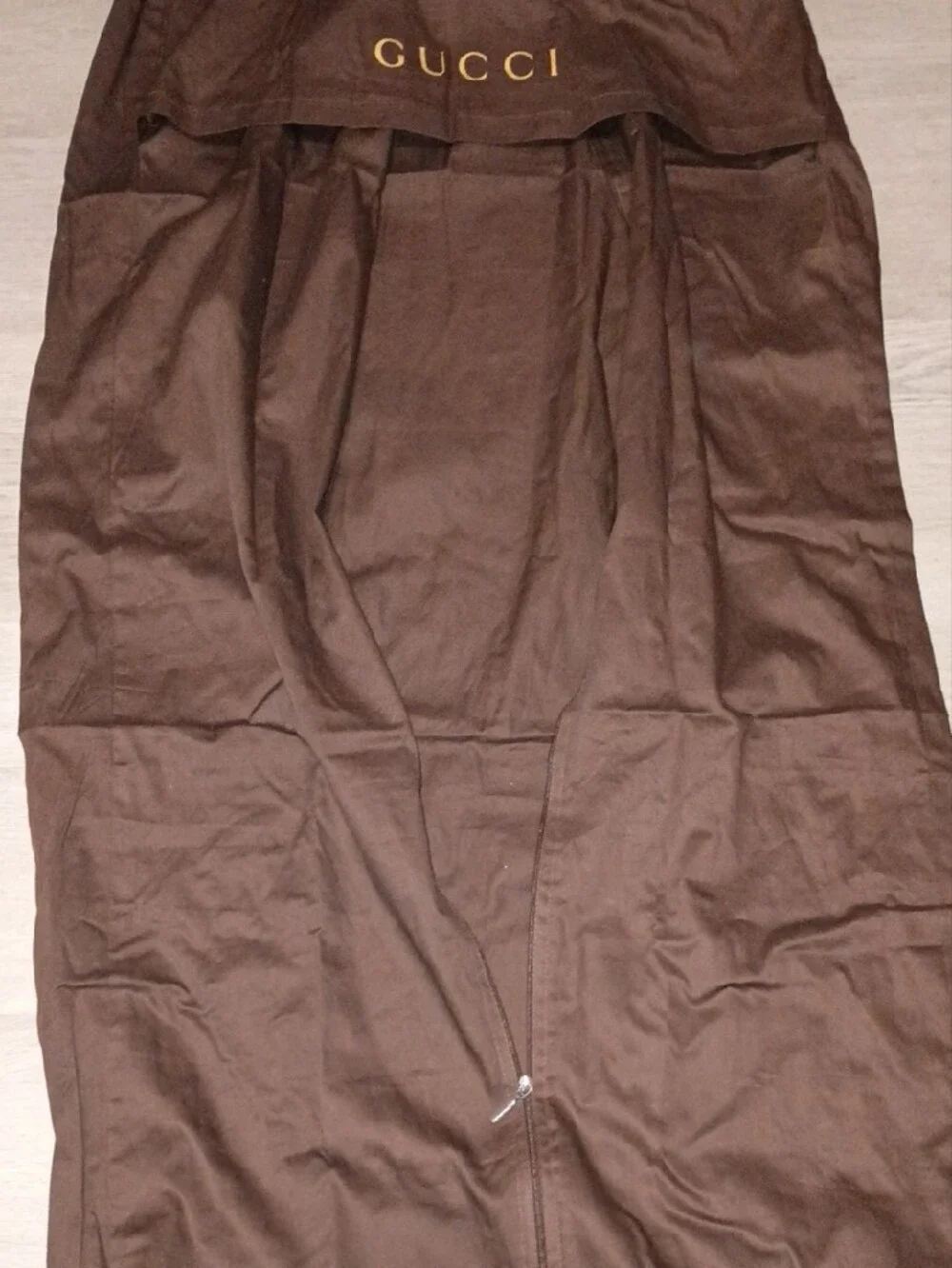 Gucci Men's Pants Cover - Dark Brown with Gold Logo